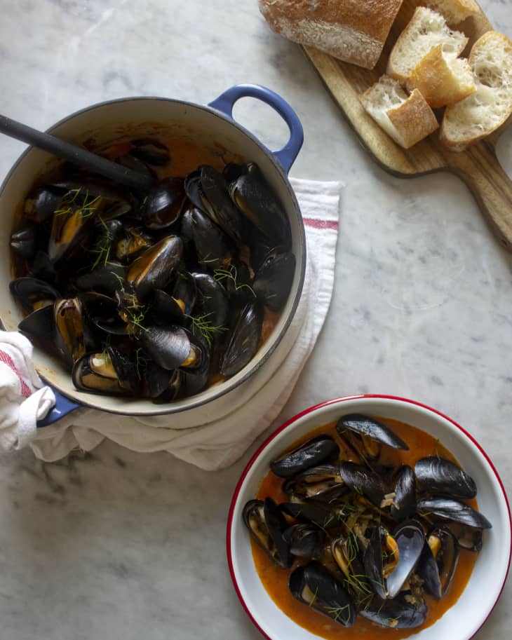 Mussels in Creamy Tomato Sauce Recipe Kitchn